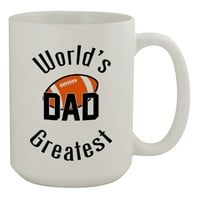 Най-великият футболен Татко - забавен хумор керамична чаша за кафе 15з