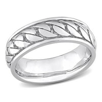 Миабела Мъжки стерлинги Сребърен линк дизайн пръстен