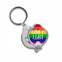 Любов LGBT Rainbow Ink Heart Finger Nail Clippers Scissor Cutter от неръждаема стомана