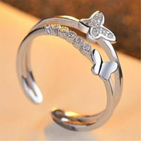 Keusn Open Ring Ring Prendy Silver Alloy Fashion Ladies Regedable Rings W