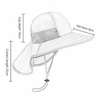 Детски слънце шапка широка крачка сгъваема капачка UV защита шапка с въже за плажен риболов