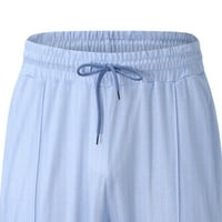 Папцрои мъжки ежедневни ивица два комплекта цип яка Блуза Шнур Джобни панталони комплект мода спорт топ панталон комплект