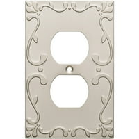 Franklin Brass Classic Lace Single Duple Sall Plate в сатен никел, 3-пакет