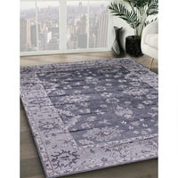 Ahgly Company Indoor Rectangle Modern Modern Dark Grey Oriental Area Rugs, 8 '12'