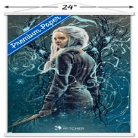 Сезонът на Netfli The Witcher - Ciri Wall Poster с дървена магнитна рамка, 22.375 34