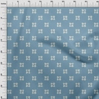 OneOone Cotton Poplin Fabric Square Kasuri Printted Craft Fabric Bty Wide