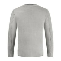 Pimfylm мъжки пуловери пуловери за плетене на една кука пуловери облечени удобни сиви 3xl