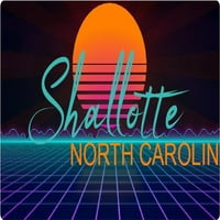 Southport North Carolina Vinyl Decal Stiker Retro Neon Design