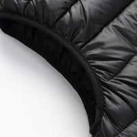Зимни палта за жени Uni ежедневно палто яке солидна жилетка с цип джобно свободно без ръкави сако палто дамски зимни палта черно + САЩ 14
