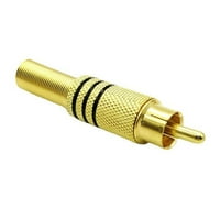 10 × злато -платна заваряване RCA Plug Av Audio и Video Plug Висококачествени конектори