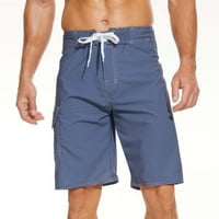 Мъжки къси панталони с еластична лента на талията модна мъжка еластична талия греда плажен колан колан за ежедневни спортове Бързи сухи къси панталони мъже