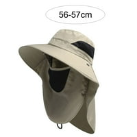 -Groee открито upf 50+ UV слънце защита ветровита дишащо лице Вратна капака на капака сгъваема слънчева шапка Рибар шапка шал шал шал за мъже жени