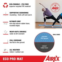 Упражнете еко мат фитнес за йога, физикална терапия, рехабилитация, балансиране и стабилност - Предлага се в множество цветове и размери - Eco Pro, Blue