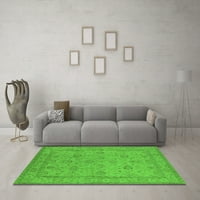 Ahgly Company Indoor Round Oriental Green Традиционни килими, 6 'кръг