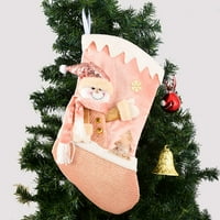 Байта легенда Коледно подарък Роза Злато розово чорапи Деца благоприятства Дядо Коледа коледни коледни лосове снежен човек подарък чанта за коледно дърво декор весела коледен подарък