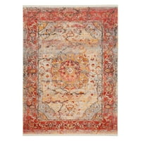 Vintage Persian Trina Традиционен килим от полиестер, син мулти, 5 '7'6