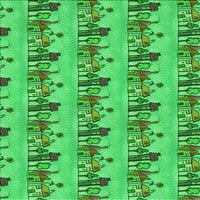 Ahgly Company вътрешен правоъгълник с шаблони от горски зелени килими, 5 '8'