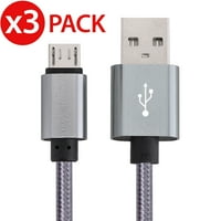 Micro USB кабел зарядно за Android, Freedomtech 3ft USB към Micro USB кабел зарядно устройство с висока скорост USB2. Синхронизиращ и зареждащ кабел за Samsung, HTC, Motorola, Nokia, Kindle, Mp3, таблет и други