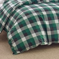 Eddie Bauer Birch Cove Plaid Green Comforter Set, пълна кралица