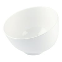 Voga oz кръгла бяла меламин малка купа - наклон - 1 2 1 4 3 4 - Кутията на броя