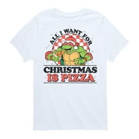 Teenage Muntant Ninja Turtle - всичко, което искам за Коледа - графична тениска с малко дете и младежки