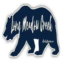 Long Meadow Creek California Souvenir Vinyl Decal Sticker Bear Design