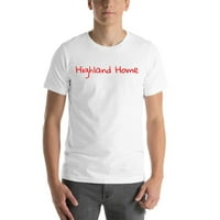 Ръкопис Highland Home с къс ръкав памучна тениска от неопределени подаръци