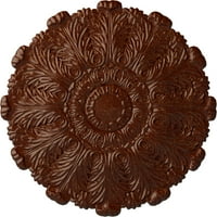 31 од 1 2П Дърам таван медальон, ръчно изрисуван полиран махагон пращене