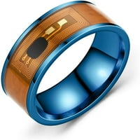 Fcphome жени моден пръстен бижута Сватбен пръстен Сладки момичета пръстен nfc от неръждаема стомана мобилен телефон чип чип маслото Ssangyong модел умен пръстен-замръзване