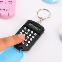 Meterk Mini калкулатор сладък анимационен филм с цифри от ключодържатели Дисплей преносим калкулатор на джоба за деца Ученици Училищни пособия