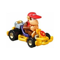 Горещи колела Mario Kart Diddy Kong Die-Cast Car [тръбна рамка]