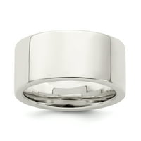 Sterling Silver Comfort Fit Flat Size 6. Сватбена пръстенна лента Класически фини бижута за жени подаръци за нея