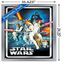 Междузвездни войни: Нова надежда - Класически постер за стена на пози, 14.725 22.375 рамки