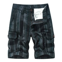Sawvnm Cargo Pants Men's Plus Size Cargo Shorts Мултипокета спокойни летни плажни шорти панталони ранен достъп сделки с черен XL