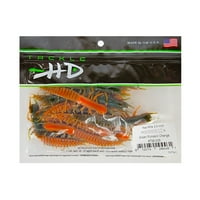 Tackle HD 15-опаковка, нед-мита мека примамка за риболов на стръв ,, зелен тиквен оранжев оранжев