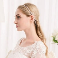 Кристална сватбена лента за глава булчинска булка и бижута за сребърна коса на шаферката, мода и добре изглеждаща