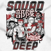 Kanji Street Fighter Squad Deep Zip Up Hoodie Мъжки жени Brisco Brands s