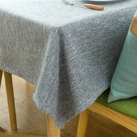 Платки за маса обхваща покривка за домашен декор правоъгълник покривка за миеща се декоративен твърд цвят луксозно масло-устойчиво светло сиво 90*