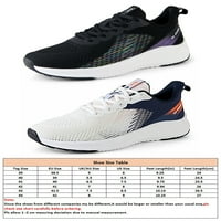 Tenmi Mens Sport Удобни маратонки Носете устойчиви плоски обувки за мъже Мъжки туризъм Незапайване Цветни шевове Атлетични обувки