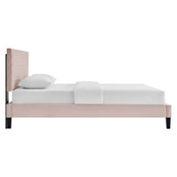 Garcelle Performance Velvet Queen Platform Bed-Mod-6289