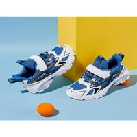 Avamo Boys Леки атлетични обувки Нисък топ тренировки за обувки Comfort Trainers Blue White 12C