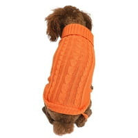 Сластими дрехи за домашни любимци - твърд цвят - без алергия - избледняване на устойчиви лесно носене - поддържайте топъл пуловер от полиестер за куче - зимен костюм за домашни любимци