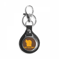 Pet Clinic Puppy Dog Art Deco Fashion Key Link Chain Ring Keyholder Finder Hook Metal