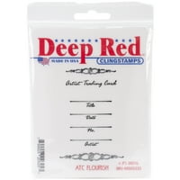Deep Red Cling Stamp 4 x5 -ATC процъфтява