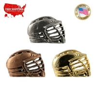 Lacrosse шлем медна плоча Sport Creative Pewter дизайни, направени в САЩ