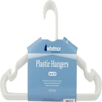 Whitmor White Plastic Hangers - Pack