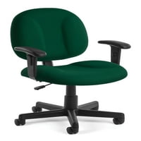 Комфортна серия модел задача офис стол с рамена, зелен