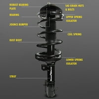 Monroe Shocks & Struts Roadmatic Strut and Coil Spring Assembly се вписва в SELECT: 2001- Toyota RAV4