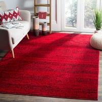 Adirondack Linnette Abstract Area Rug, Red Black, 2'6 4 '