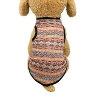 Бохемски стил Лятна ултра тънка тениска кучешка жилетка, меки основни дрехи за малки кучета кученце котка